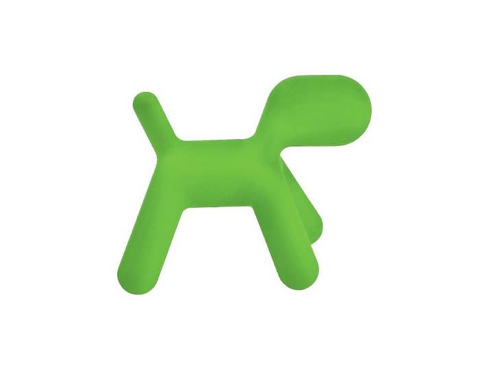 MAGIS chaise pour enfants chien abstrait PUPPY MEDIUM (Vert - Polyéthylène)