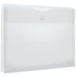 Foldersys Sichttasche A4 quer mit Dehnfalte 50mm 40134-04 transparent, 33x25x5 cm