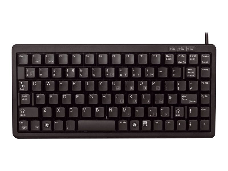 Cherry G84-4100 Compact Tastatur kabelgebunden, Schwarz (Layout: pan nordic)