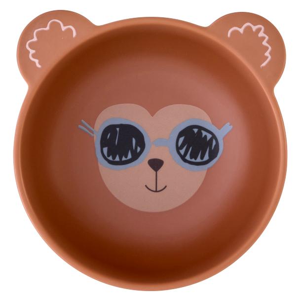 Rice - Melamine Kids Bowl with Monkey Print - Mat Finish - 350 ml (KIMAT-BWMON)