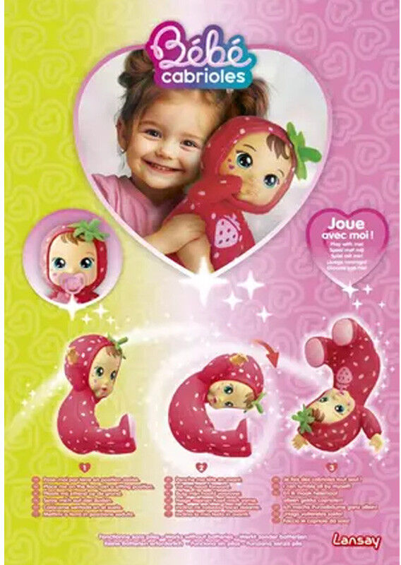 Mon Bébé Cabrioles Lina la fraise - Lansay