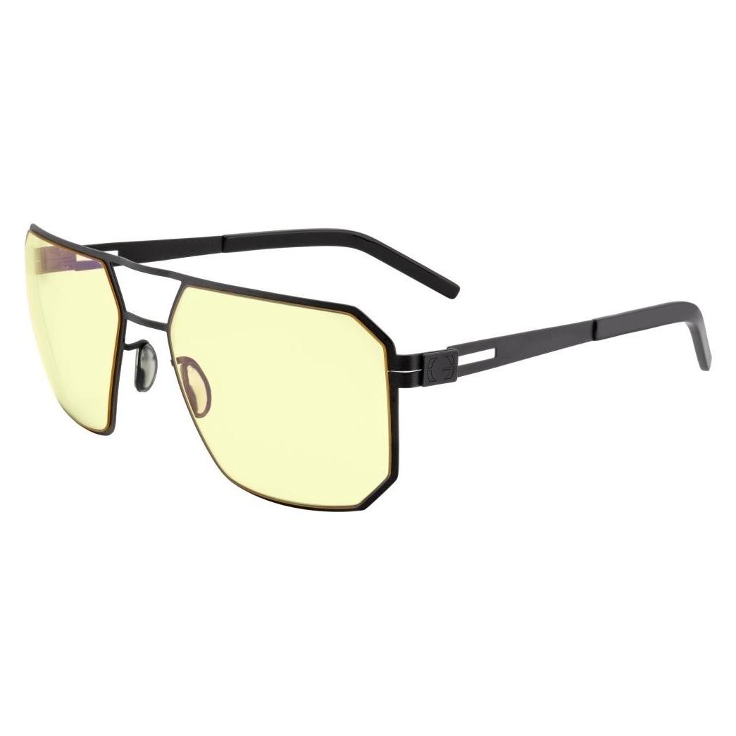 Gunnar Büro-/Gaming-Brille NOVATO Onyx - bernsteinfarbene Sonnenbrille / NEUTRALER Fokus (NOV-00110)
