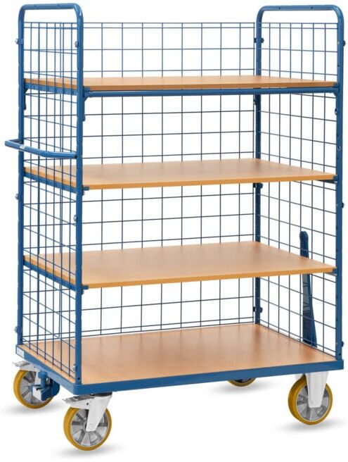 fetra Chariot à étages 8413-1 pour transport en chaîne bleu poudré (8413-1-RZ)