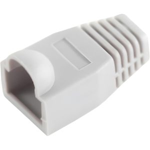 S-Conn Knickschutztülle 72055-100GR, für RJ45 Modularstecker, für 6,3 mm Ø, grau, 100 Stück