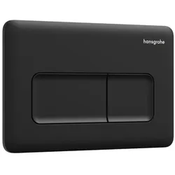 hansgrohe iFrame Original Q Betätigungsplatte 66001670 für 2-Mengen-Spülung, Kunststoff, mattschwarz