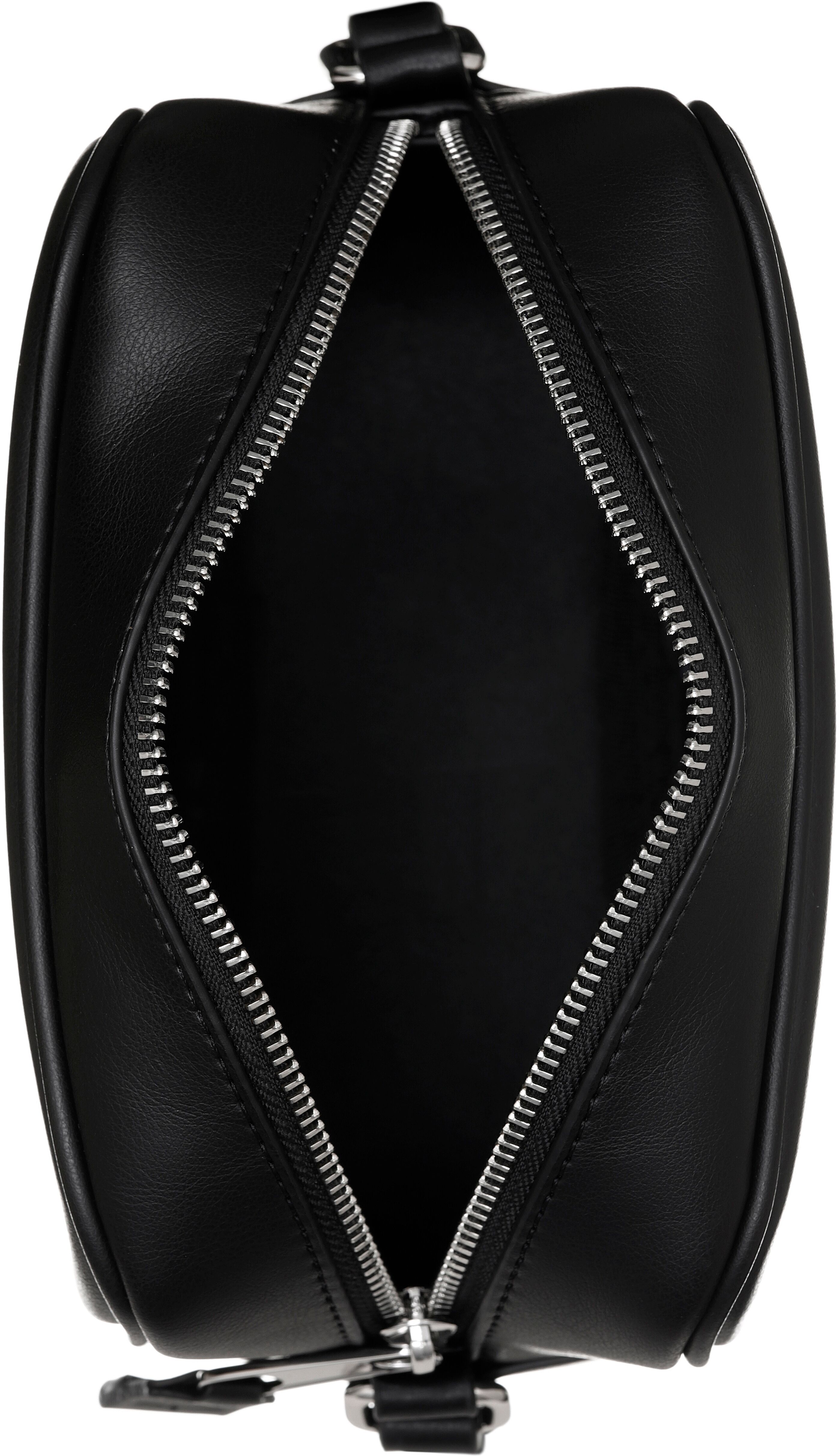 Mini Bag TOMMY JEANS "CAMERA BAG", Damen, Gr. B/H/T: 18cm x 14cm x 8cm, schwarz, Lederimitat, Taschen Mini Bag, Handtasche Damen Tasche Damen Schultertasche