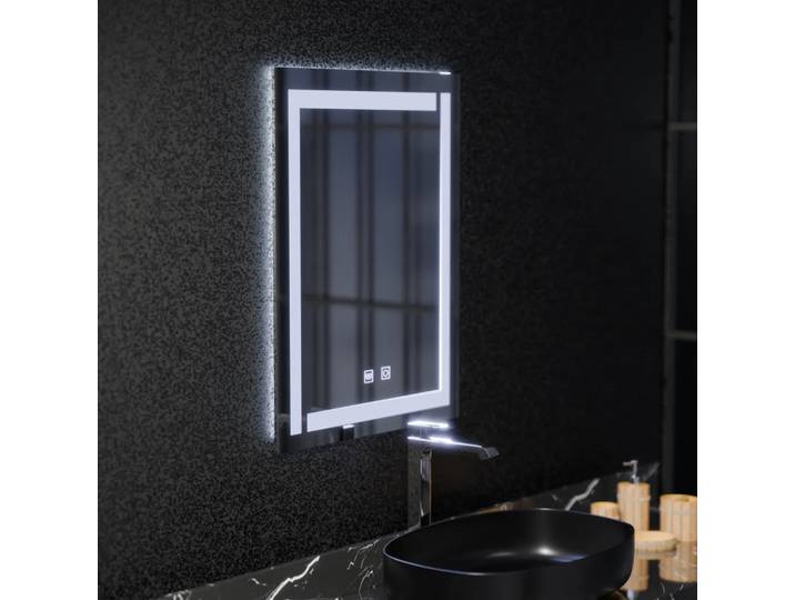 Miroir Led Touch Finater 12w Systeme Desembuage 60x45cm