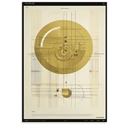 POSTER Goldener Schnitt Mathematik A4 Rahmenlos