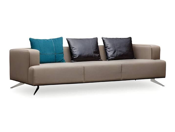 JVmoebel 3-Sitzer Beiges Stoffsofa mit Holzrahmen und weichen Polsterungen, 1 Teile, Made in Europe