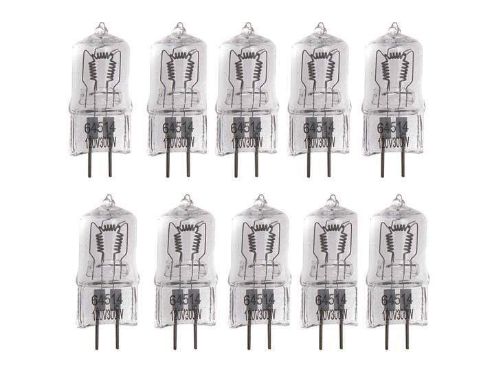 10 pièces G6.35 Base 120V 300W halogène lumières de scène ampoules d'instrument