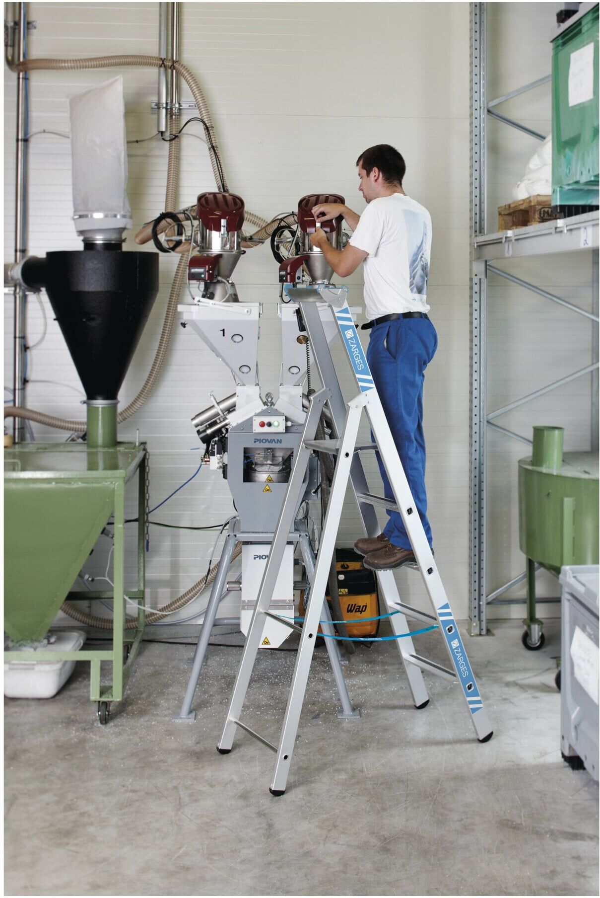 ZARGES Saferstep S - LM-Stufen-Stehleiter 8 Stufen (41378)