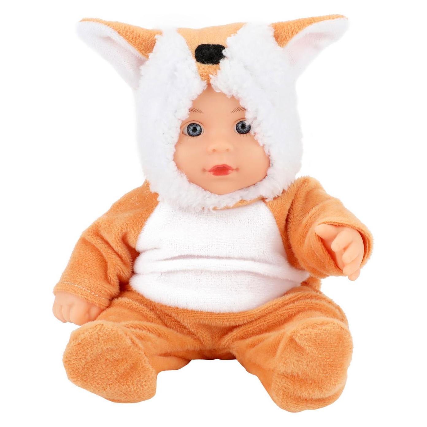 Toi-Toys Baby Beau Babypuppe im Tierkostüm - Fuchs (02020Z)