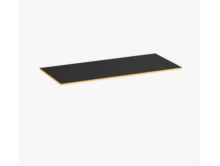 Gaming Tischplatte Rechteck, Schwarz, Klassik, 1800 x 800 x 19 mm, Kante Sundown