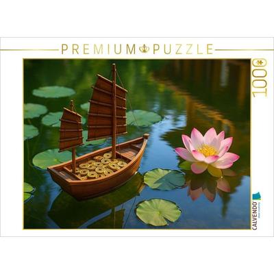 CALVENDO Puzzle Wohlstandsschiff - Erfolg, Chancen und Reichtum im Kommen | 1000 Teile Lege-Größe 64x48cm Foto-Puzzle für glückliche Stunden