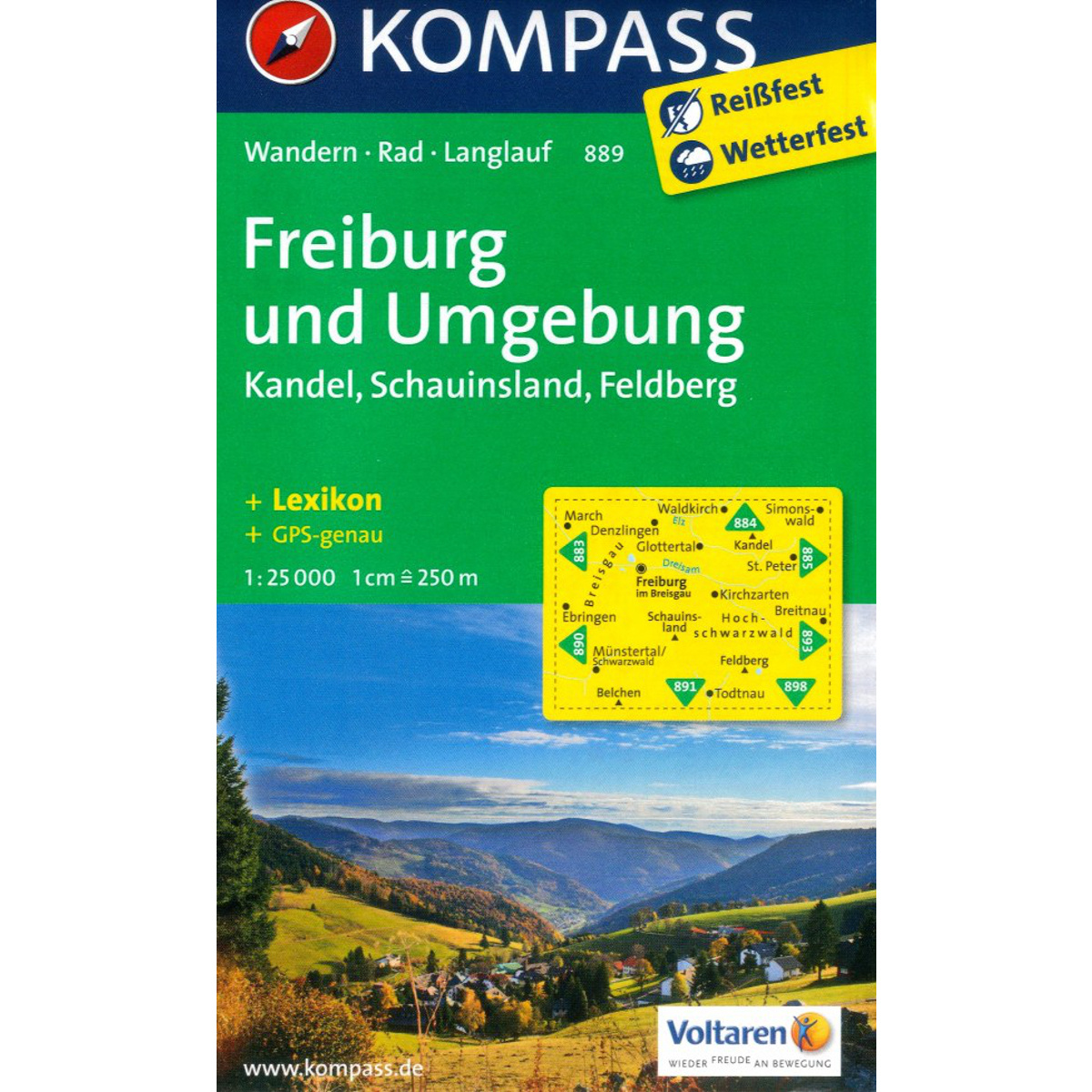 Kompass Verlag WK 889 Freiburg und Umgebung (Größe One Size)