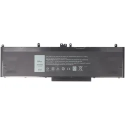 AccuCell Akku Dell Precision 15 (3510) (7368 mAh), Notebook Akku, Schwarz