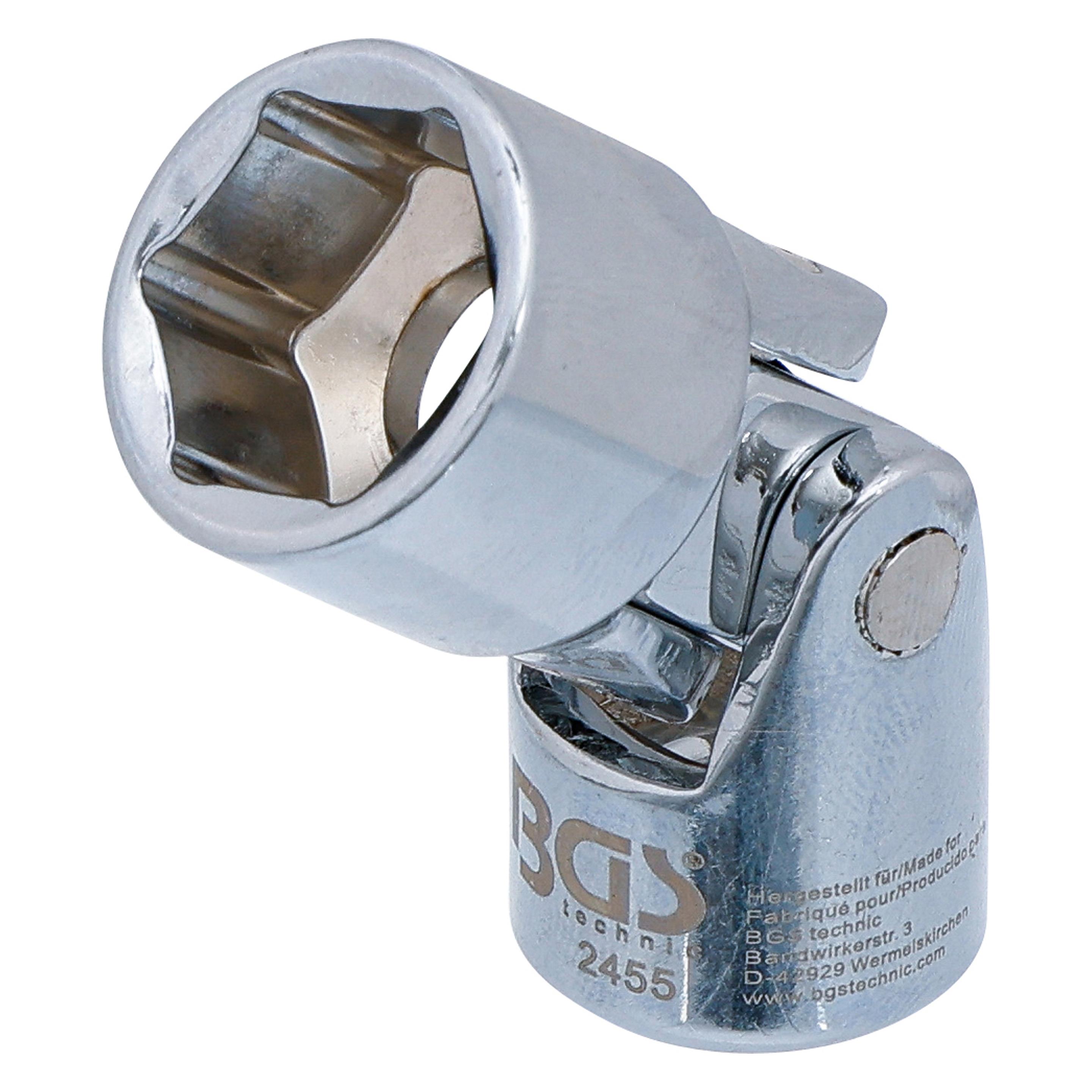 BGS Kardangelenk-Einsatz Sechskant Antrieb Innenvierkant 10 mm (3/8") SW 15 mm (15 mm) (2455)