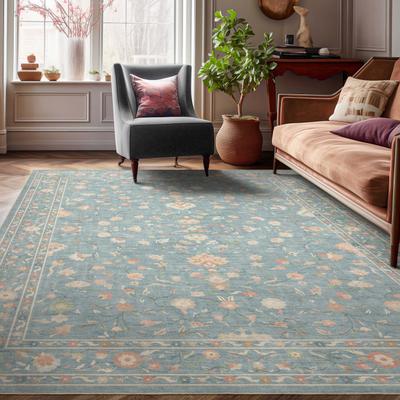Well Woven Apollo Serapi Yazd Traditioal Floral Flat-Weave Area Rug