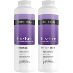 1L JOHN FRIEDA Frizz Ease Wunder Reparatur Duo Set (Shampoo 500ml + Conditioner 500ml)