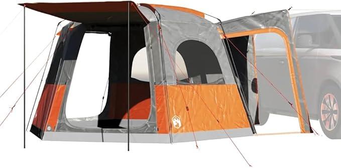 Autozelt für 4 Personen in Grün, wasserdichtes Autozelt grün für 4 Personen, praktisches Zelt für Camping und Reisen
