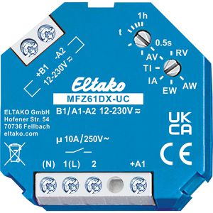 Eltako Zeitrelais MFZ61DX-UC, mit Ein- & Ausschaltverzögerung, 0,5 Sek. bis 60 Min