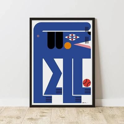 Inspired Living Retro Abstract Canvas Wall Art Print Minimalist Modern Wall Decor Poster 8 55x80cm Unframed