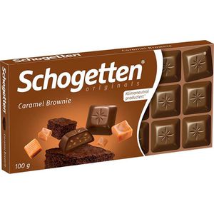Schogetten Tafelschokolade Caramel Brownie, 100g, 18 Stück
