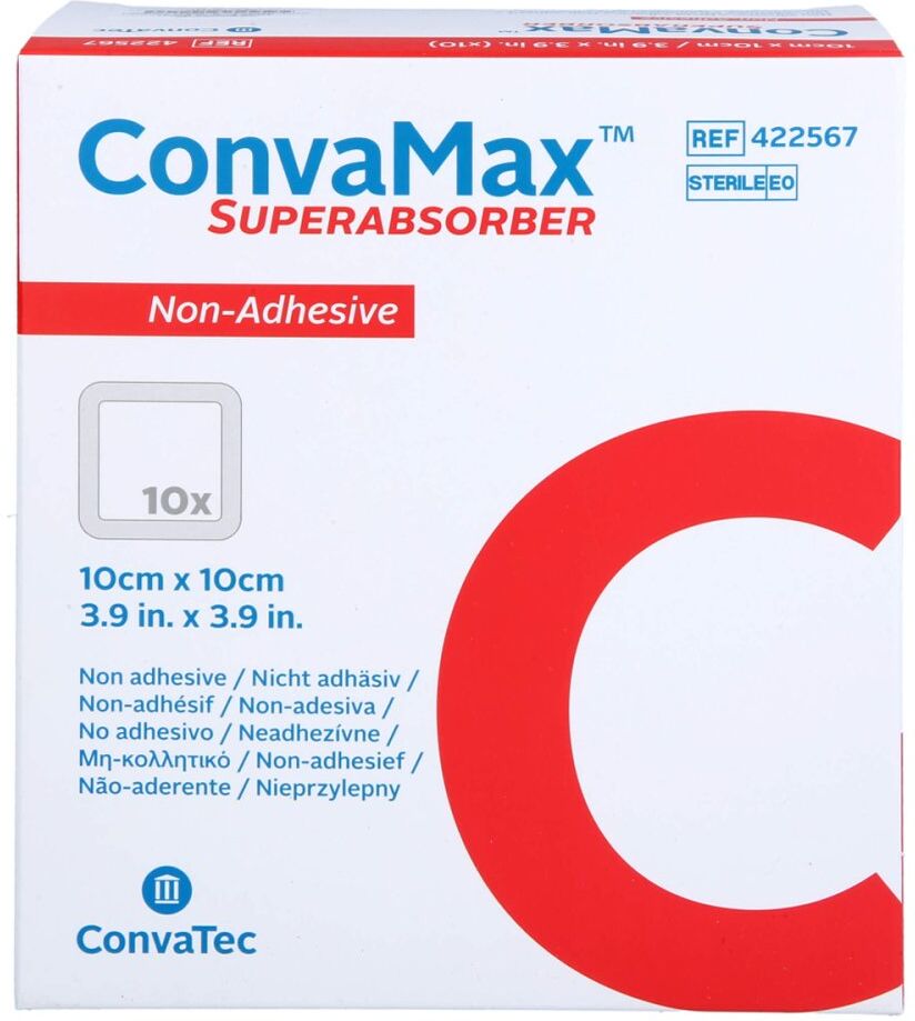 Convamax Superabsorber Nicht Adhäsiv 10x10 Cm 10stk