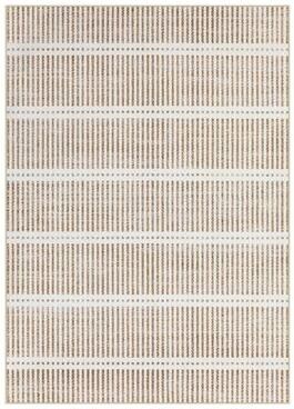 Envelor Ultra Thin Striped Area Rug, Washable Non Slip Entryway Kitchen Bedroom Rug - 5' x 7'