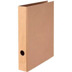 Falken 15072680 Vegan Ordner PURE Nature A4, 5 cm Rücken, ohne Kantenschutz - Braun