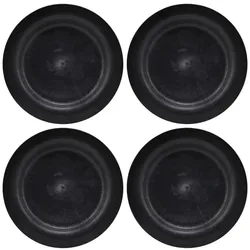 House Doctor Teller Serveur 4er Set, Ø24 cm, schwarz