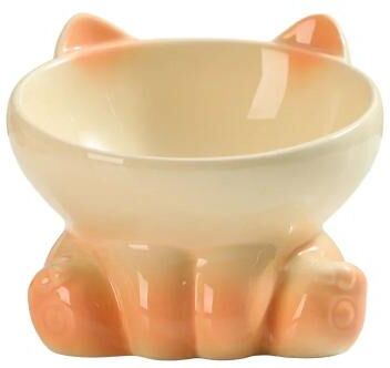 Inspire Essentials Elevated Ceramic Cat Bowl For Food And Water 7