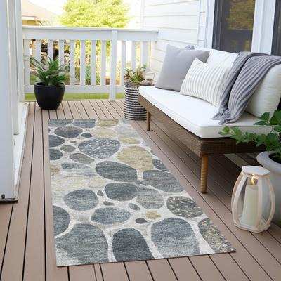 Addison Rugs Machine Washable Indoor/Outdoor Modern Cobble Chantille Rug