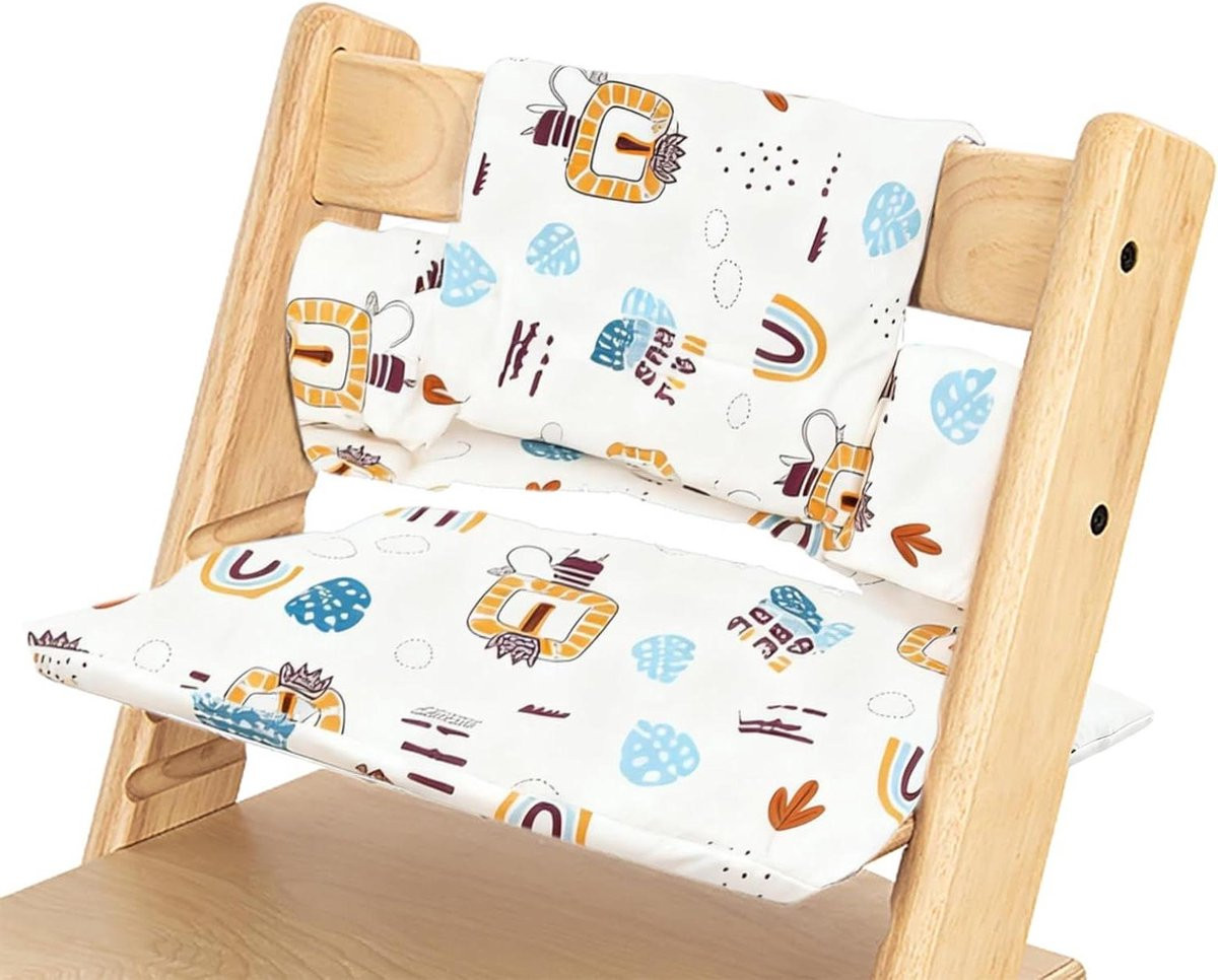 Comfortabel Stoelkussen voor Kinderstoelen - Regenboog - 42 x 25 cm