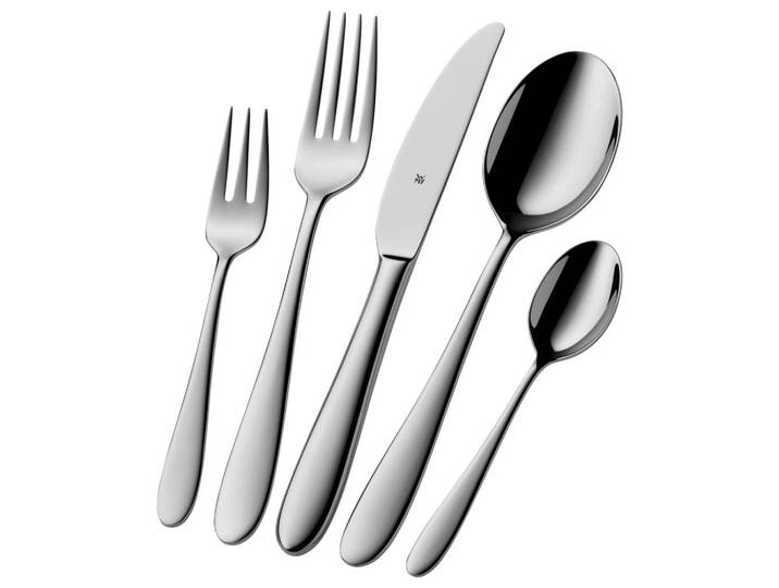 WMF Besteckset New York, Edelstahlfarben, Metall, 60-teilig, Handmade in Vietnam, rostfrei, Besteck, Besteck-Sets