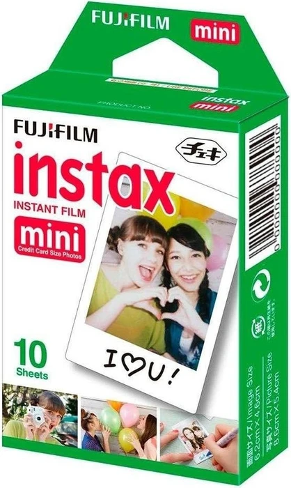 FUJIFILM instax mini Sofortbildkamera-Film weiß, 10 St.