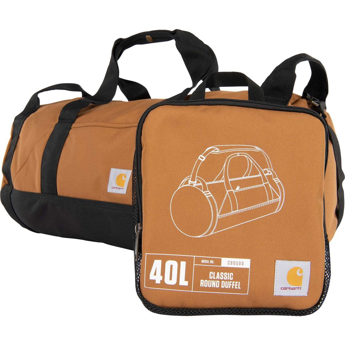 Carhartt 40L Classic Round Duffel carhartt brown (211) OS 803370-211OS