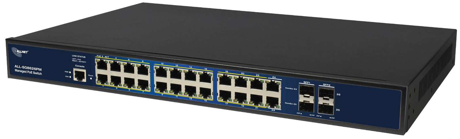 Allnet ALL-SG8626PM POE+ Model 24+4P Allnet Switch