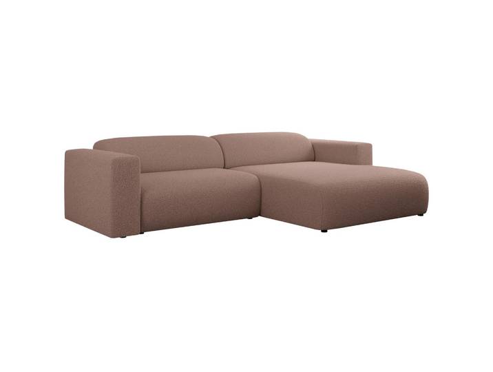 OFERTA WYCOFANA ECKSOFA PASADENA Rosa Bouclé Rechts Seite