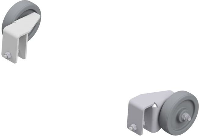 Kit de roulettes pour marchepied pour machines, pour nombre de marches 2-5 Hymer (20000966)