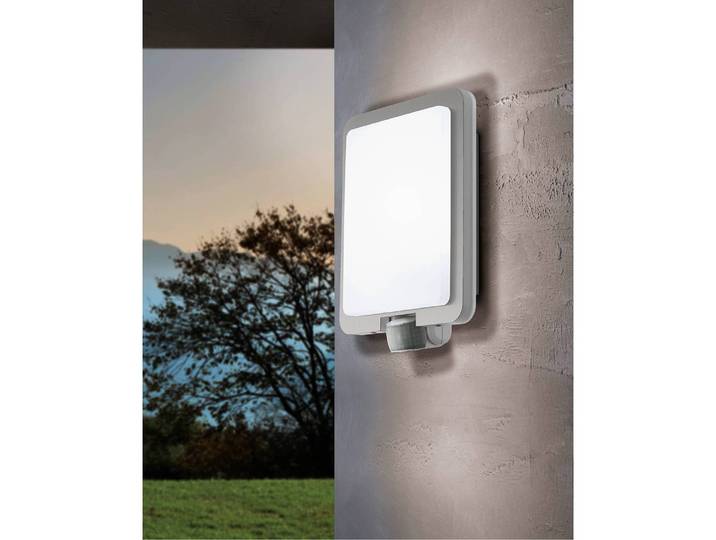 Applique murale d’extérieur 21 x 31 x 9cm Blanc/Argenté
