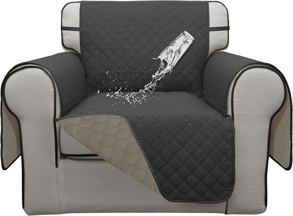 Waterdichte beschermhoes voor bank en bankstel in grijs beige