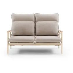 Lounge-Sofa Salines 2-Sitzer Polypropylen Beige Creme
