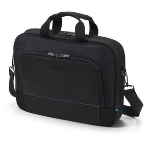 Dicota Laptoptasche Top Traveller TWO, schwarz, wasserabweisend, recyceltes PET, bis 17,3 Zoll