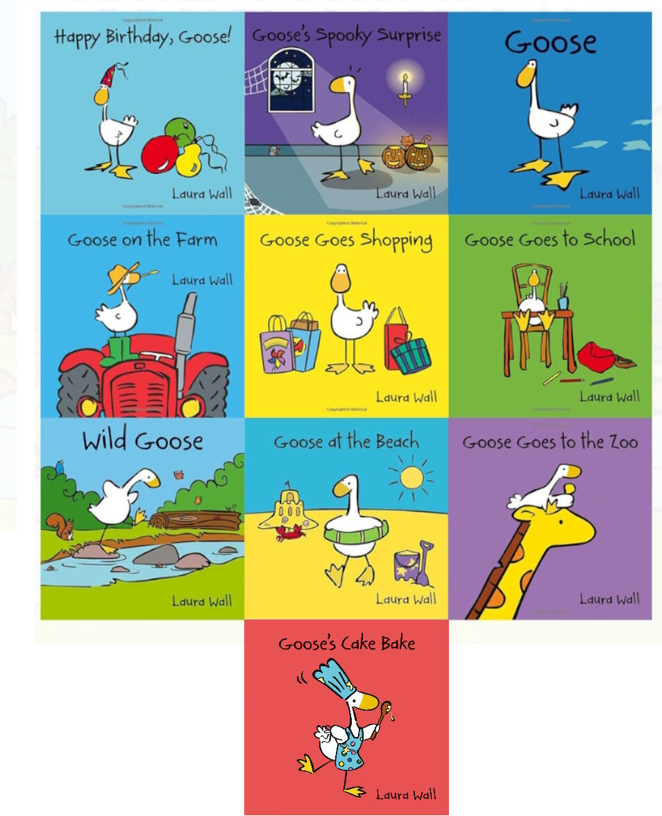 Award Publications Goose Series 10 Book Collection by Laura Wall – Children’s Picture Story Set