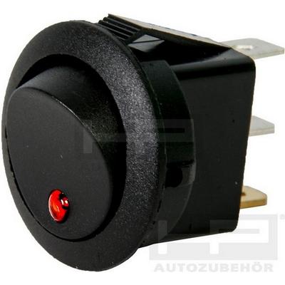 HP-AUTOZUBEHöR Schalter Wippschalter Mini mit Leuchte Rot 28634