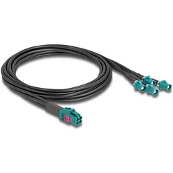 Delock Kabel Mini FAKRA Z Buchse quad zu 4 x FAKRA Z Stecker A-Typ (Antennenkabel), Antennenkabel