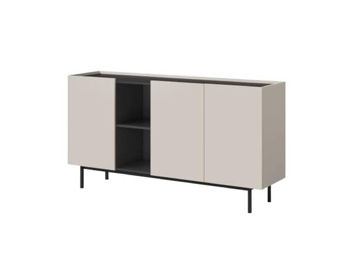 Kommode Noel 3D 165 Kaschmir/Schwarz