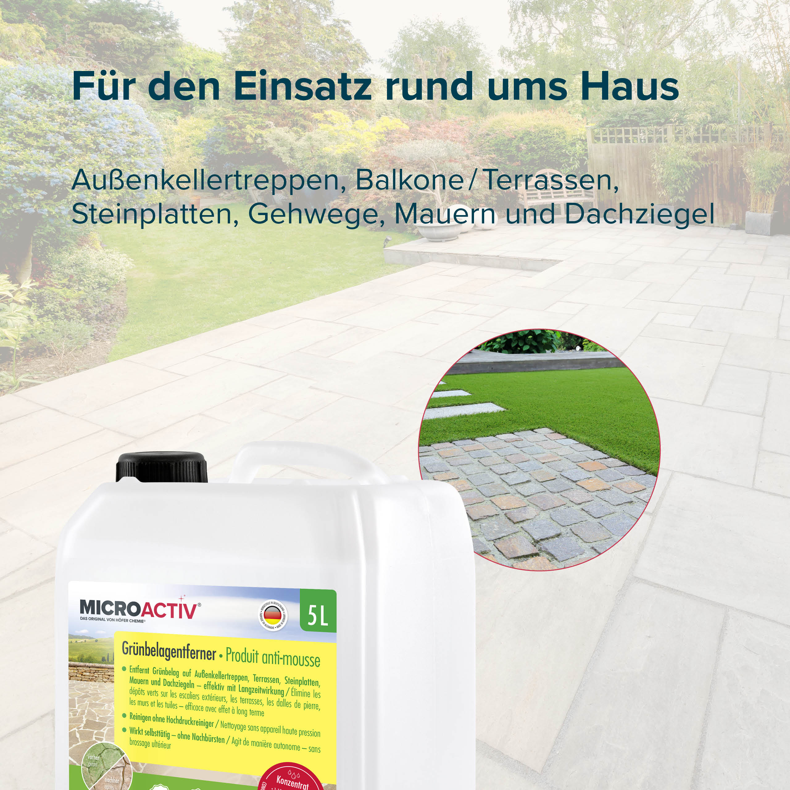 Höfer Chemie GmbH Lot de 1 Kit anti-dépôt vert & imprégnation pour pierre