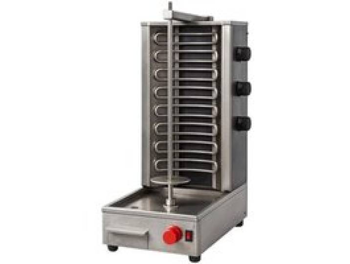 Machine à kebab professionnelle 3 brûleurs - grill gyros/doner - 9900W